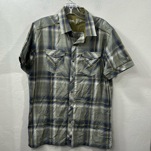 Kuhl Eluxur plaid button down shirt size small - Picture 1 of 10